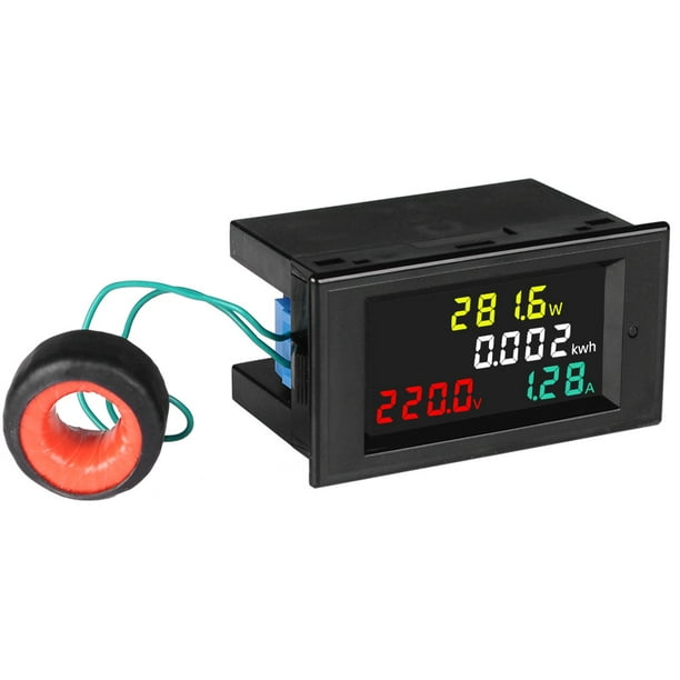 LCD Digitals Voltmeter Ammeter Volt Amp Power Kwh Panel Meter 100A Protable